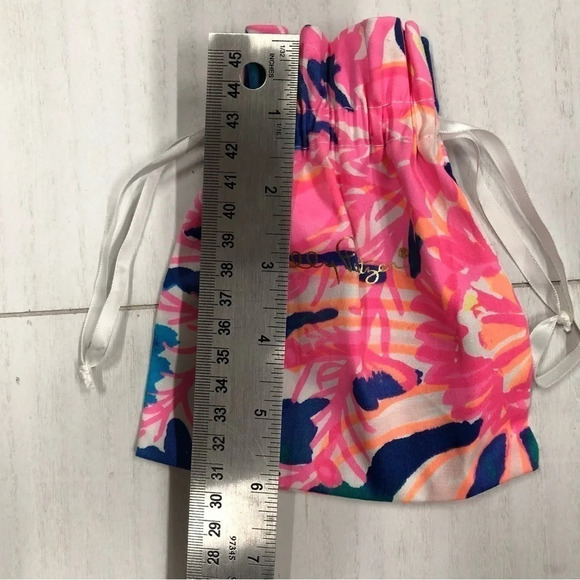 Lilly Pulitzer Drawstring Gift Bag colorful pouch bright summer - Picture 5 of 6